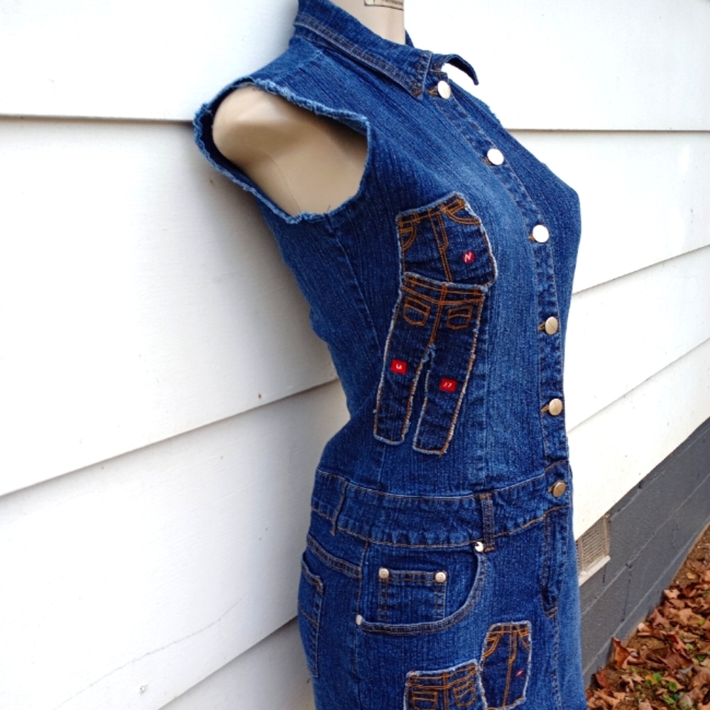 Vintage Jean Patchwork Dress